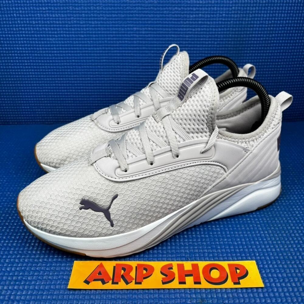 🔴 Puma Softride Ruby Luxe Women`s Size 8 Grey White Athletic Shoes 377580-12
